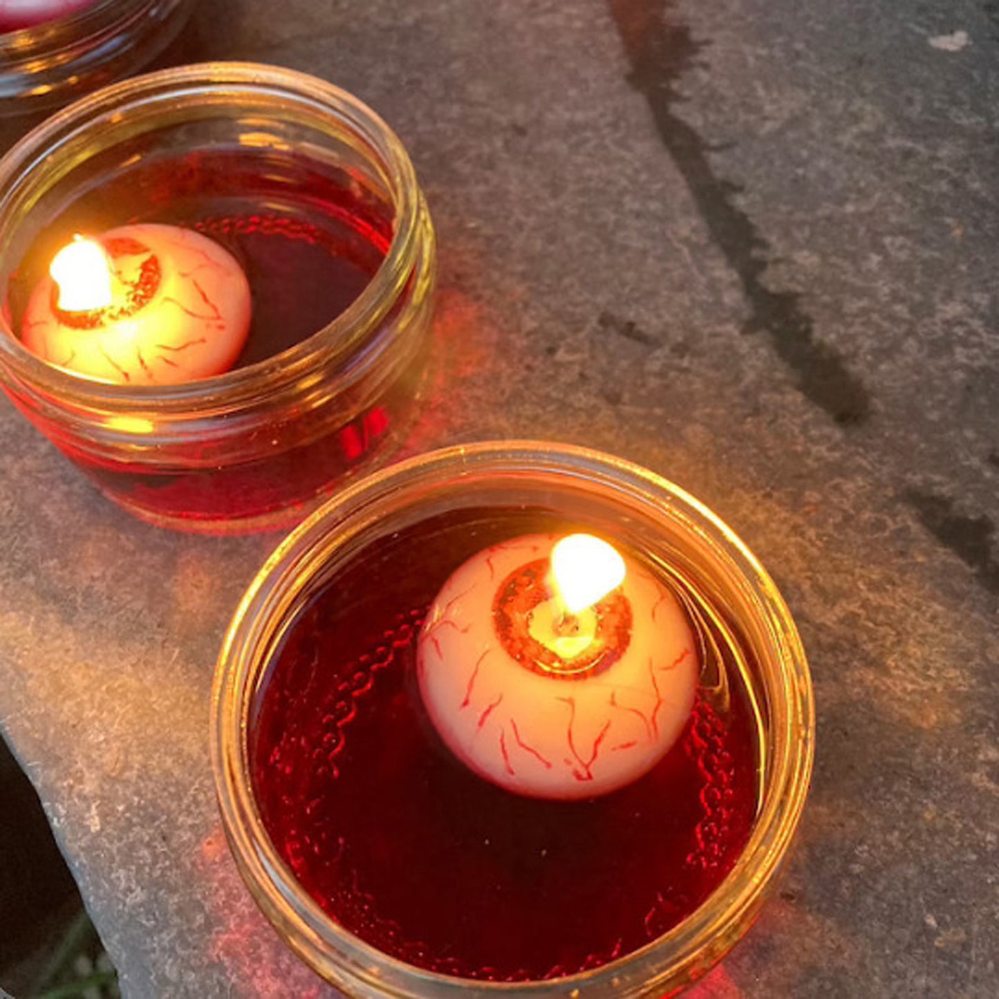 Floating Eyeball Halloween Candle