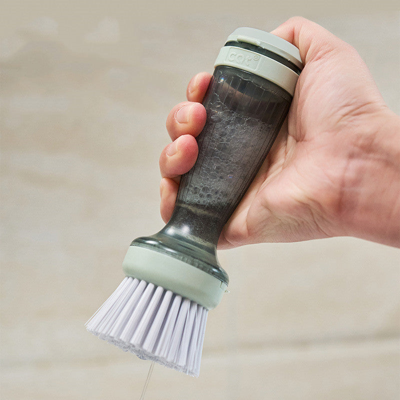 Scrub Brush With Soap Dispenser