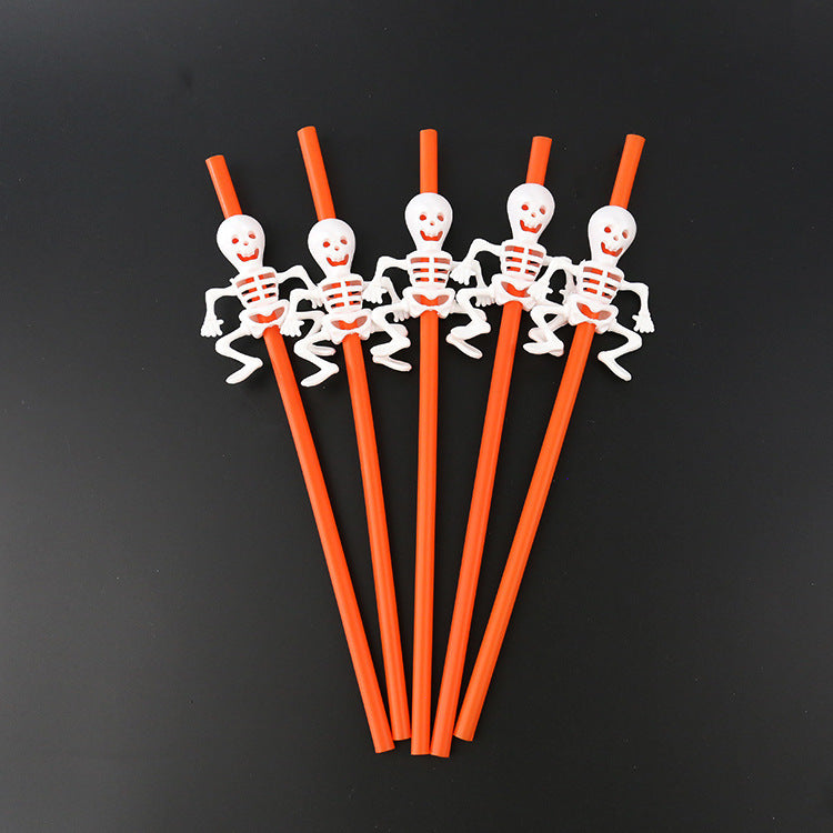 Halloween Plastic Straws