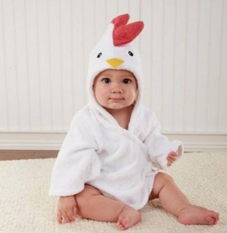 Cartoon Animal Baby Bathrobe