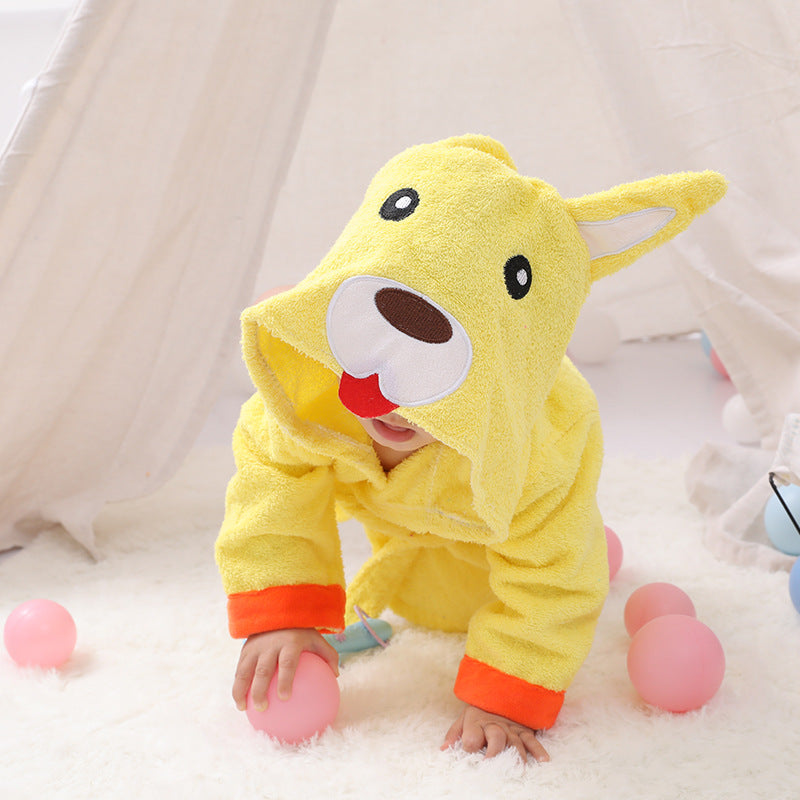 Cartoon Animal Baby Bathrobe