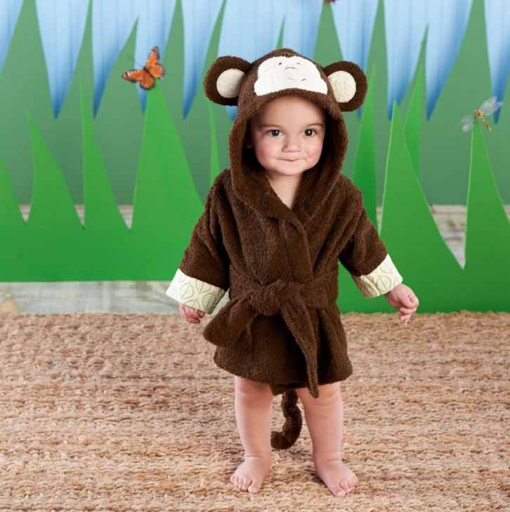 Cartoon Animal Baby Bathrobe