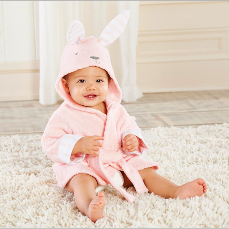 Cartoon Animal Baby Bathrobe