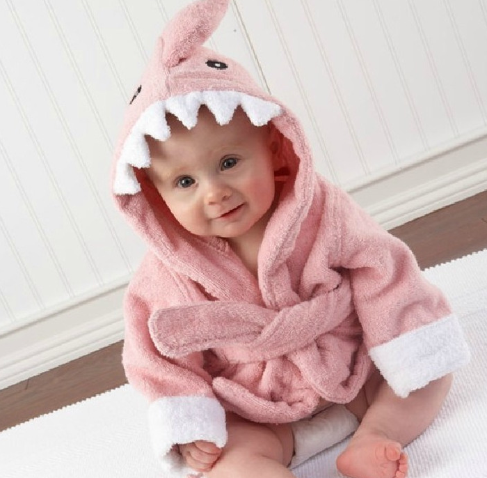 Cartoon Animal Baby Bathrobe