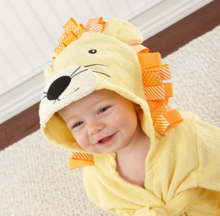 Cartoon Animal Baby Bathrobe