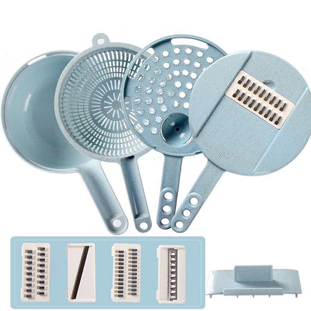 8-In-1 Mandoline Slicer With Strainer