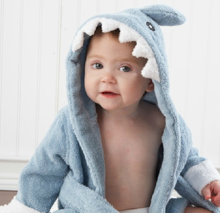 Cartoon Animal Baby Bathrobe