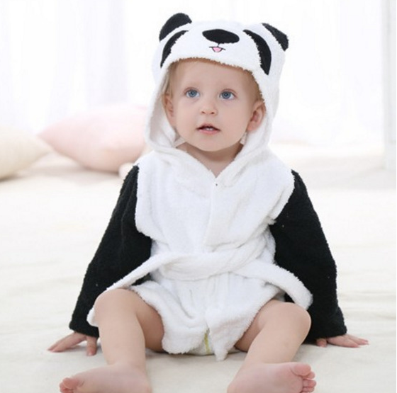 Cartoon Animal Baby Bathrobe