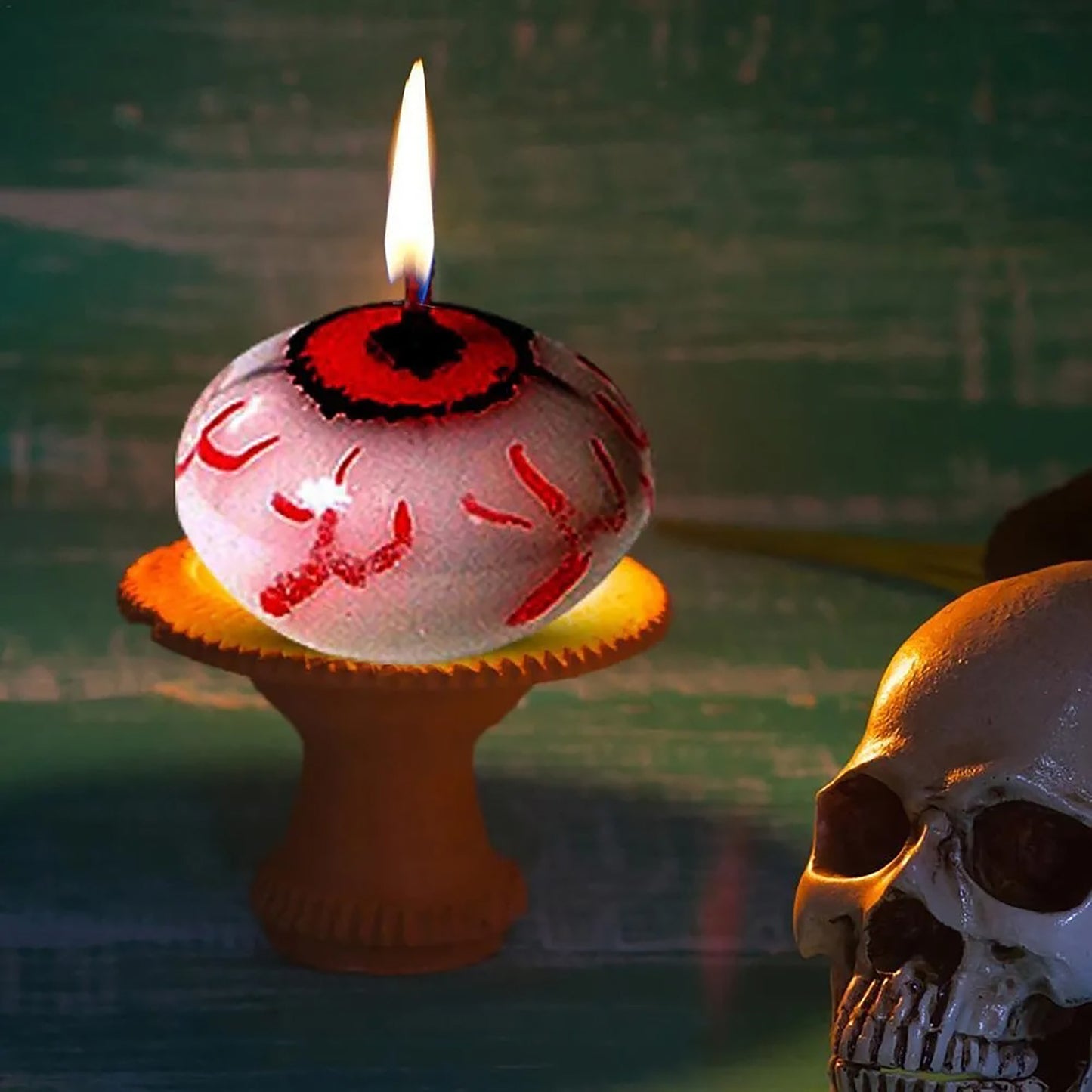 Floating Eyeball Halloween Candle