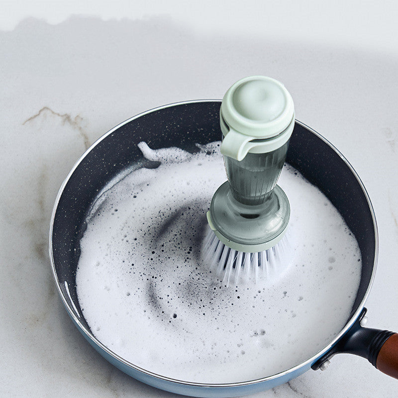 Scrub Brush With Soap Dispenser