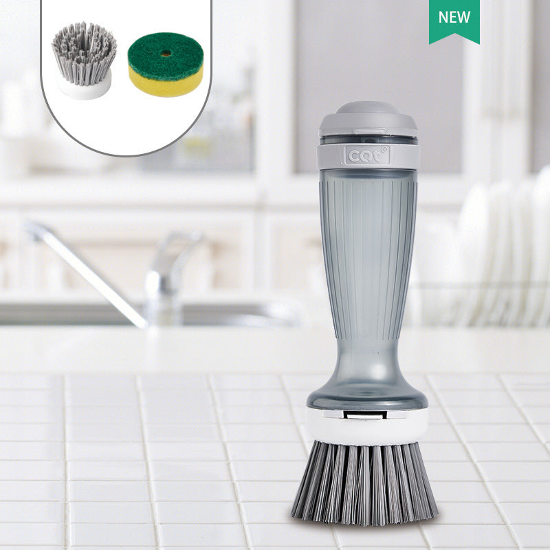 Scrub Brush With Soap Dispenser