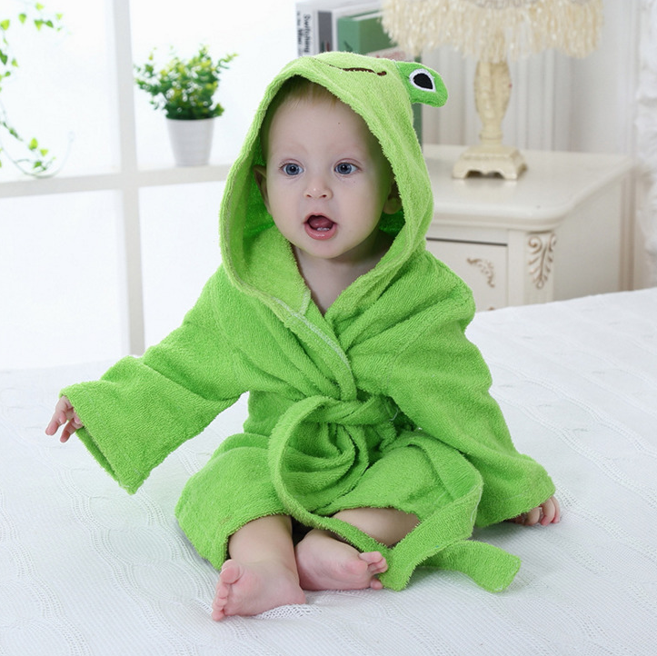 Cartoon Animal Baby Bathrobe