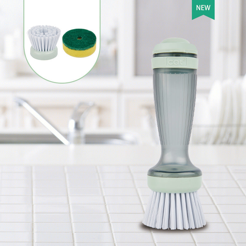 Scrub Brush With Soap Dispenser