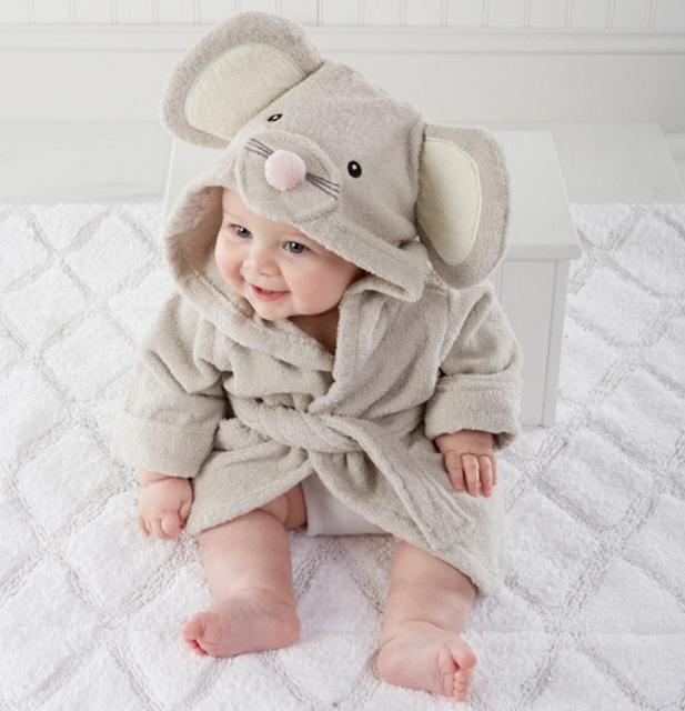 Cartoon Animal Baby Bathrobe