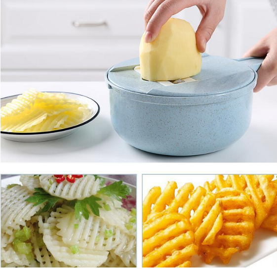 8-In-1 Mandoline Slicer With Strainer