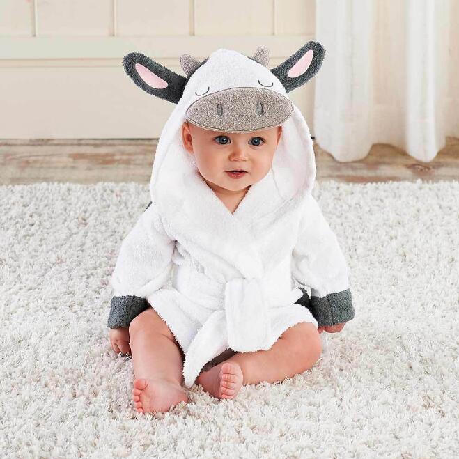 Cartoon Animal Baby Bathrobe