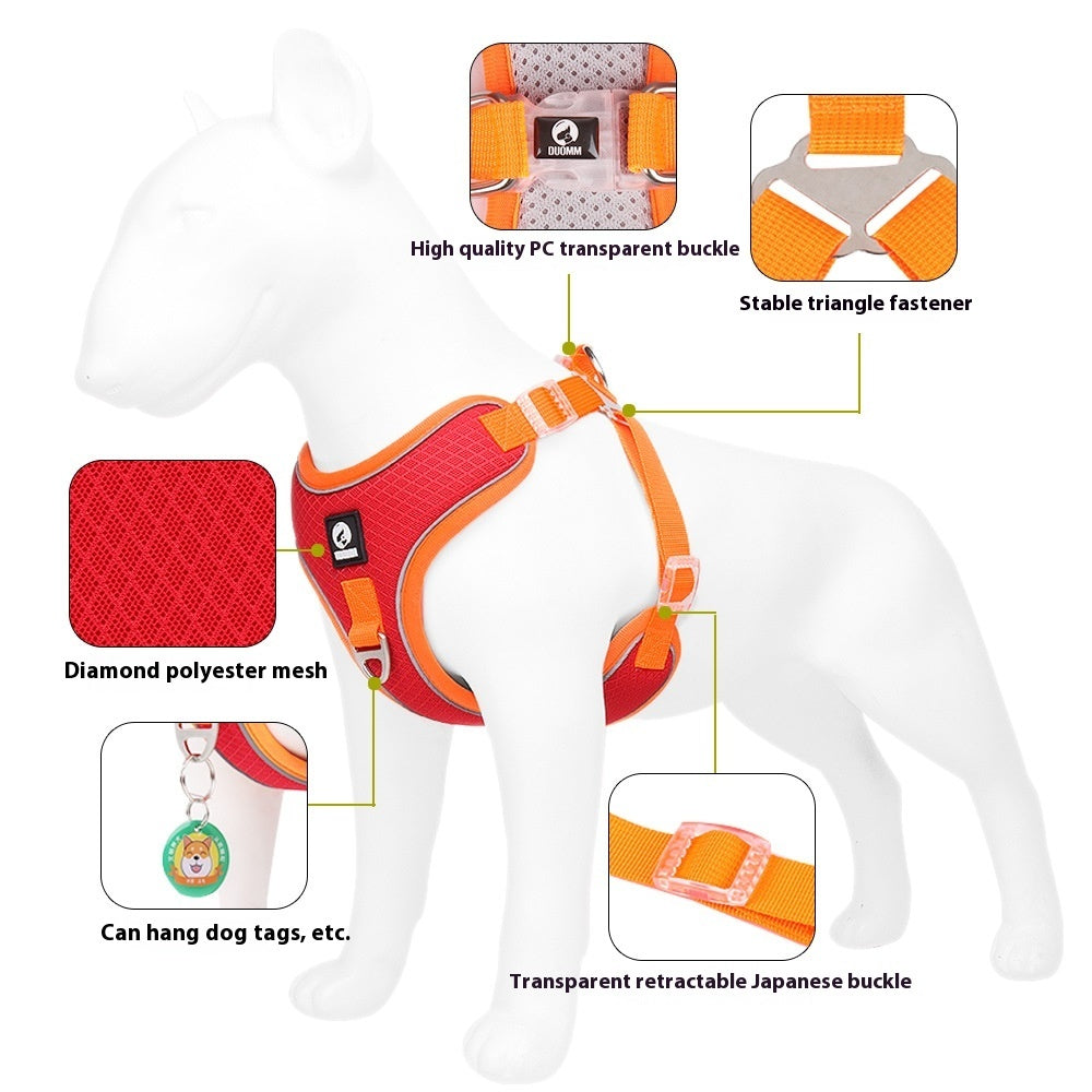 Adjustable Reflective Dog Harness