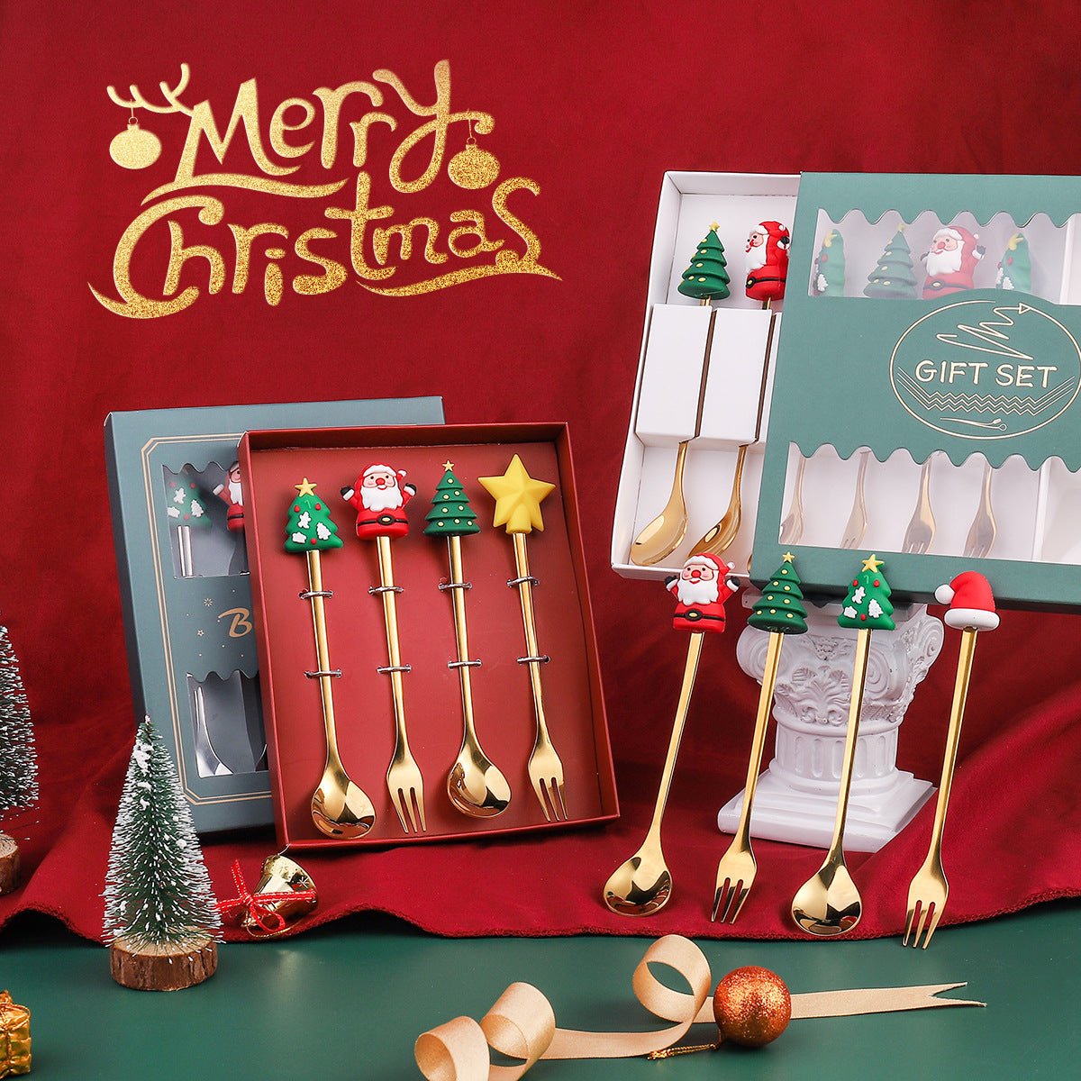 Christmas Silverware Set