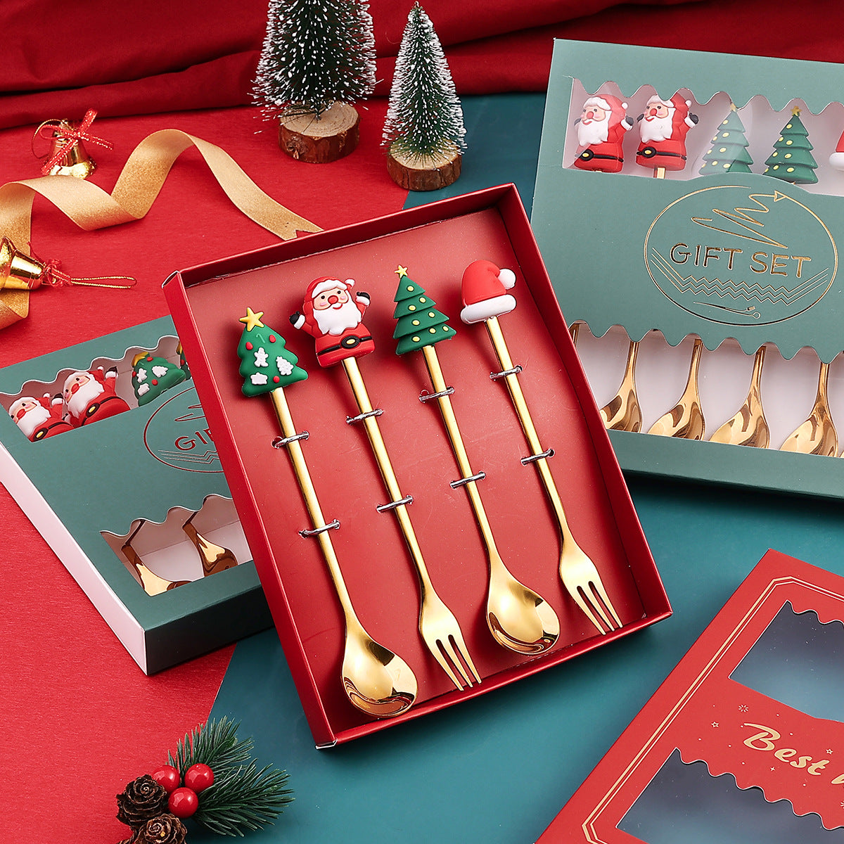 Christmas Silverware Set