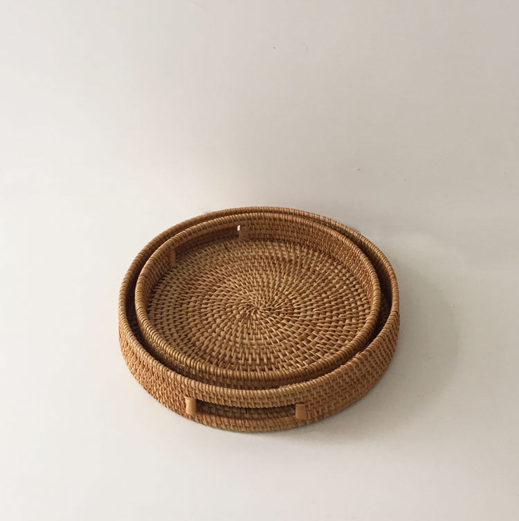 Round Hand Woven Tray