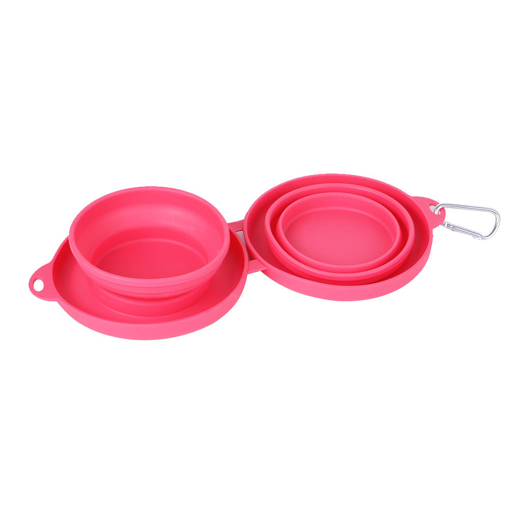 Pet Rubber Double Bowl