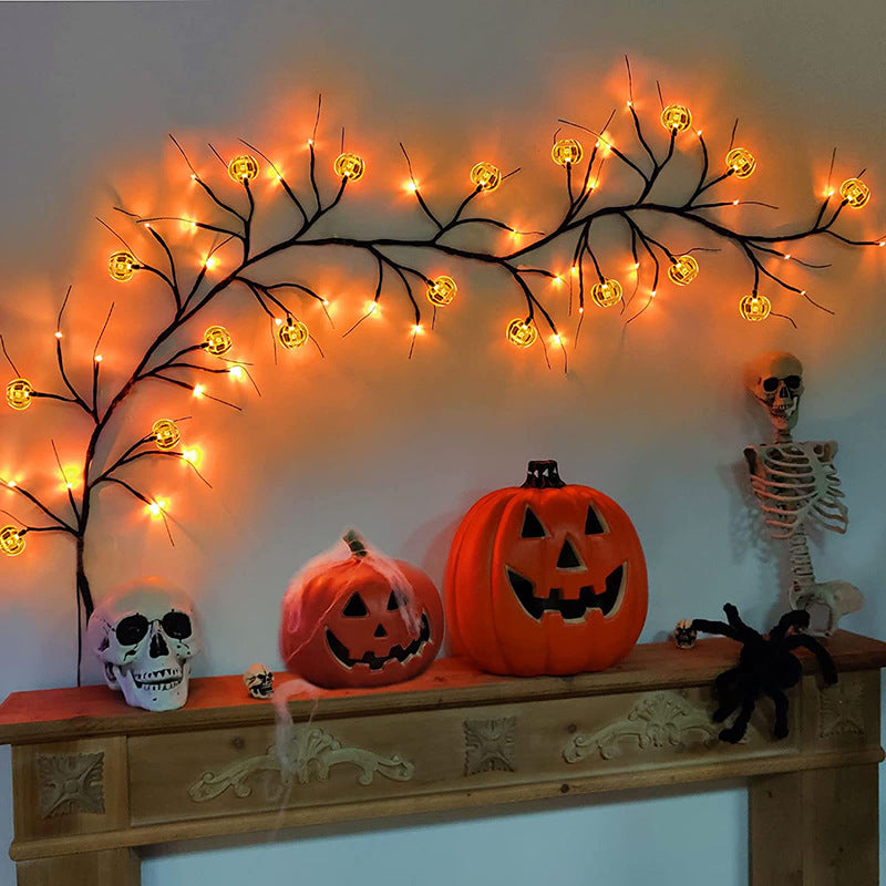 Organizar la luz LED de ratán de Halloween