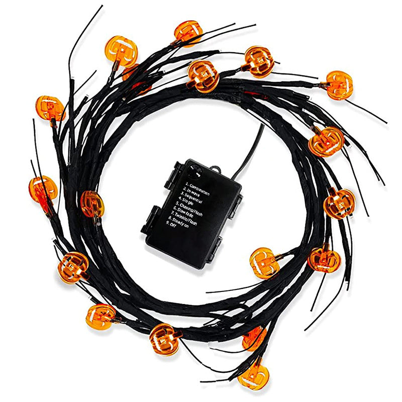 Halloween Rattan LED-Leuchten