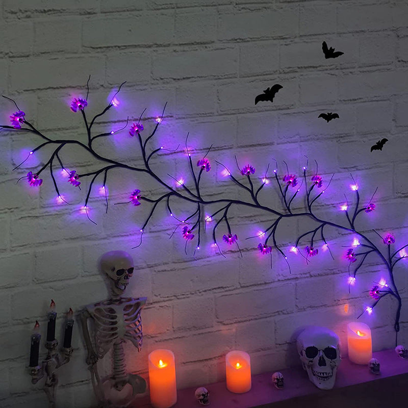 Halloween Rattan LED-Leuchten