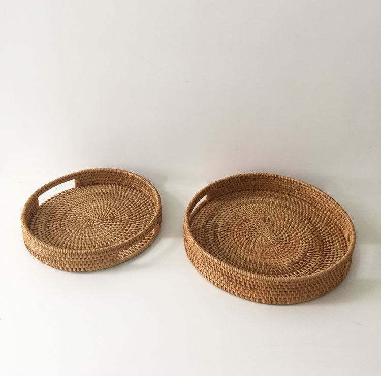 Round Hand Woven Tray